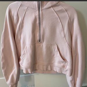 Feather pink Light pink Lululemon half zip oversized scuba